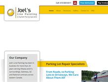 Tablet Screenshot of joelslinepainting.com